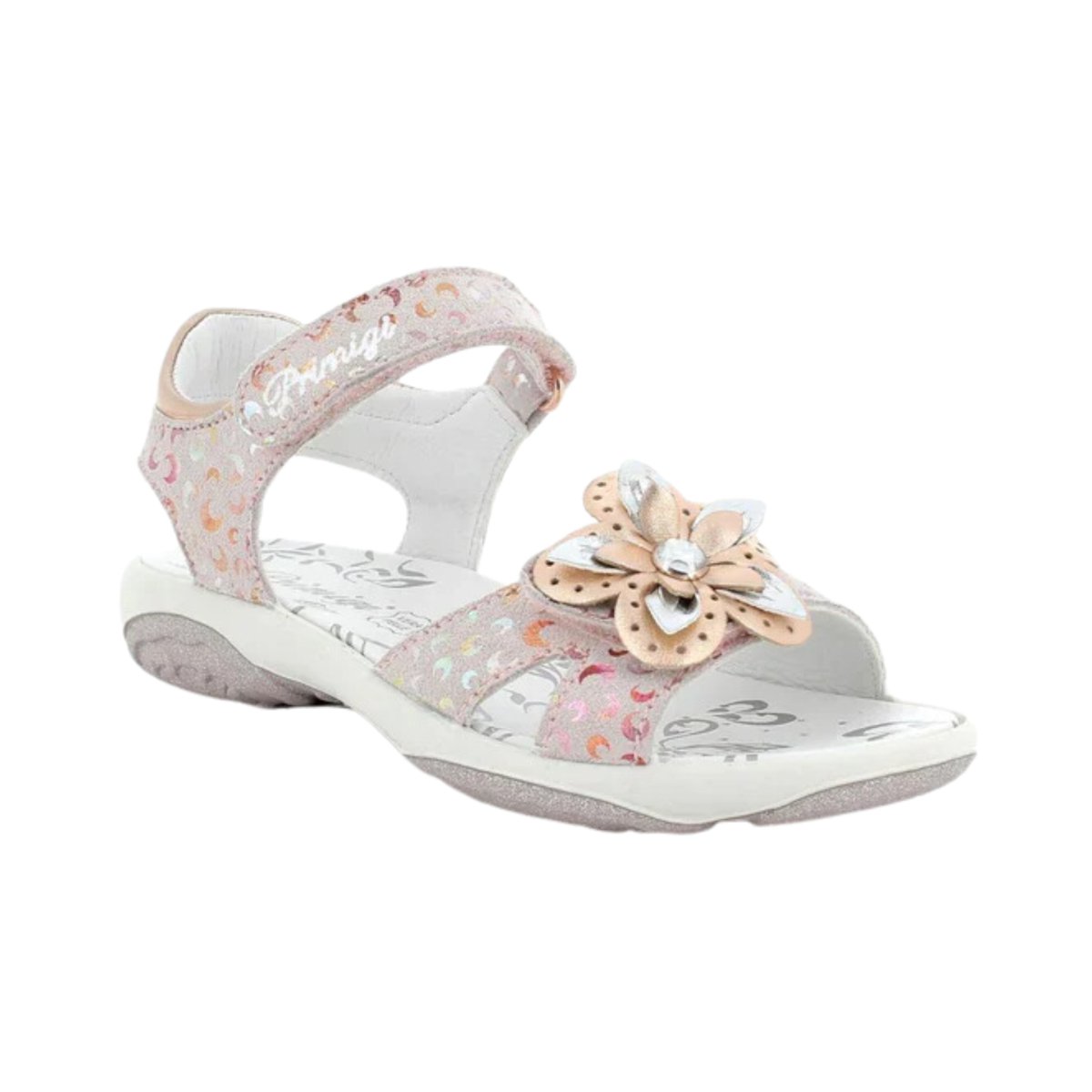 Primigi Girls Pink Shimmer Flower - Sizes 26 to 30 - Shop Now