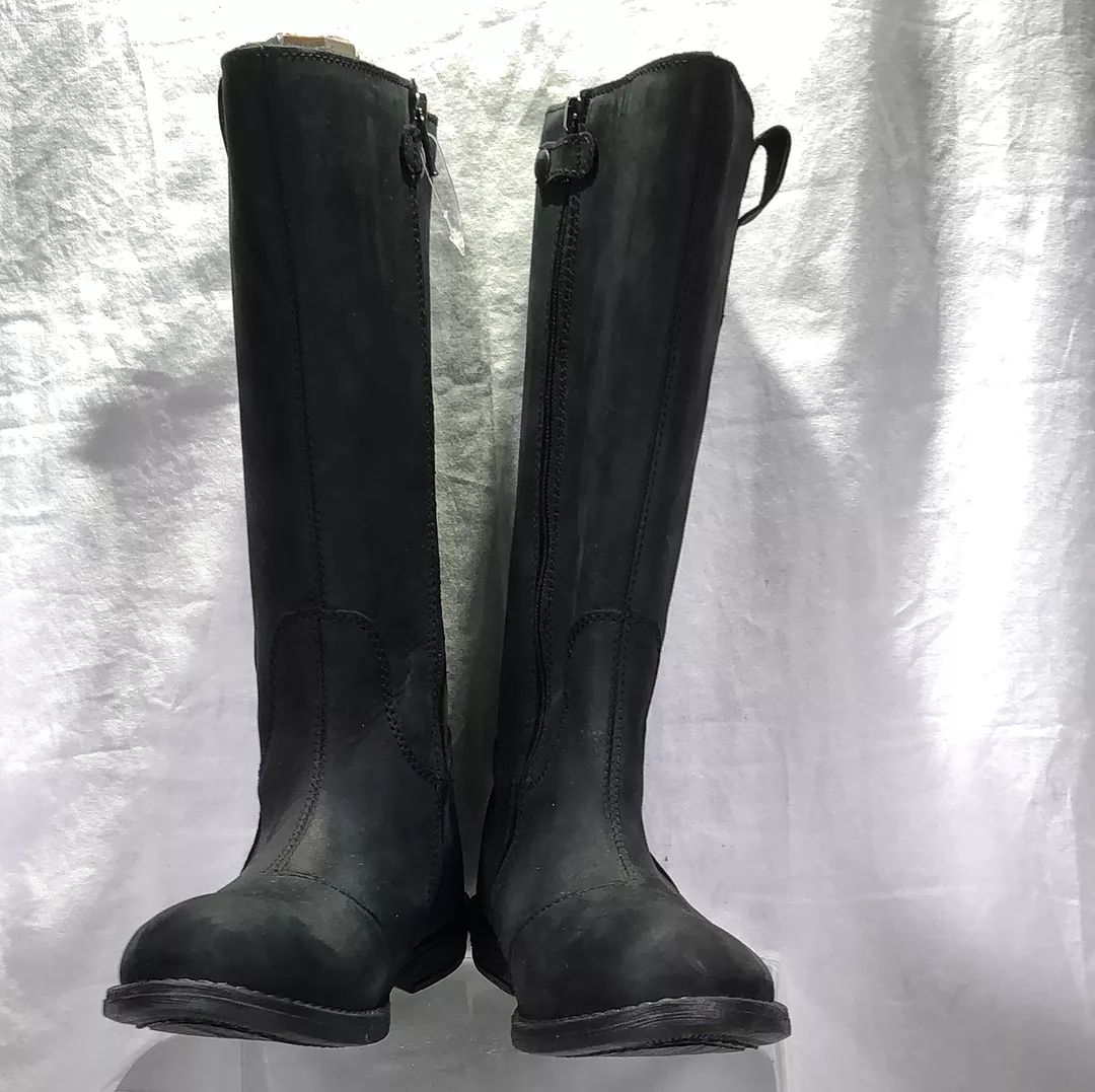 Primigi Girl's Tall Black Leather/Gortex Riding Boot, 31 EU/US 13 Children's