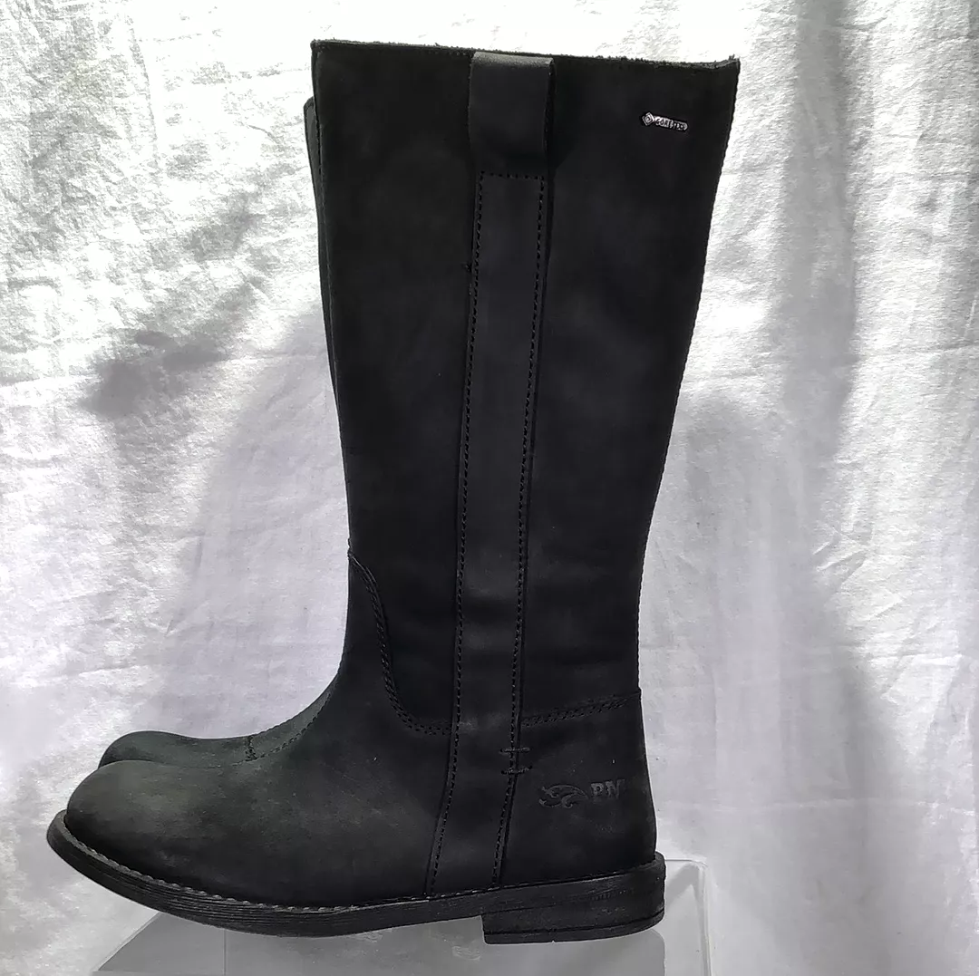 Primigi Girl's Tall Black Leather/Gortex Riding Boot, 31 EU/US 13 Children's