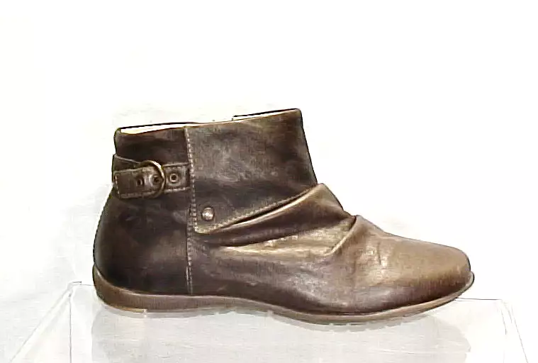 Primigi Leather Ankle Bootie - Brown, Size 31 EU/US 13 Girls