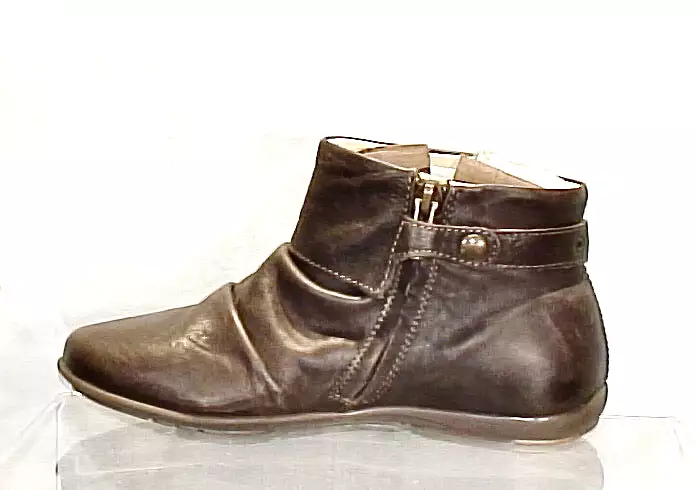 Primigi Leather Ankle Bootie - Brown, Size 31 EU/US 13 Girls