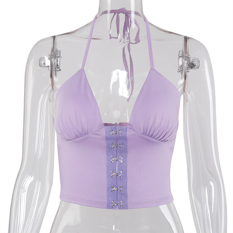 Purple Corset Top.