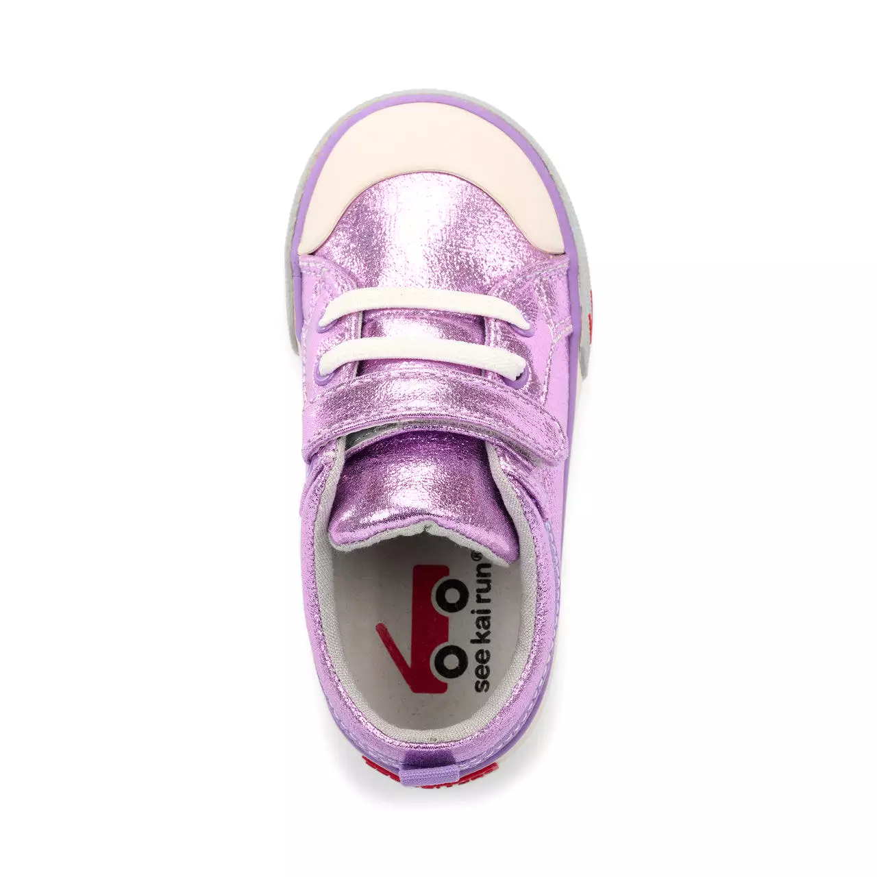 Purple Shimmer Kristin Kid's Canvas Sneaker