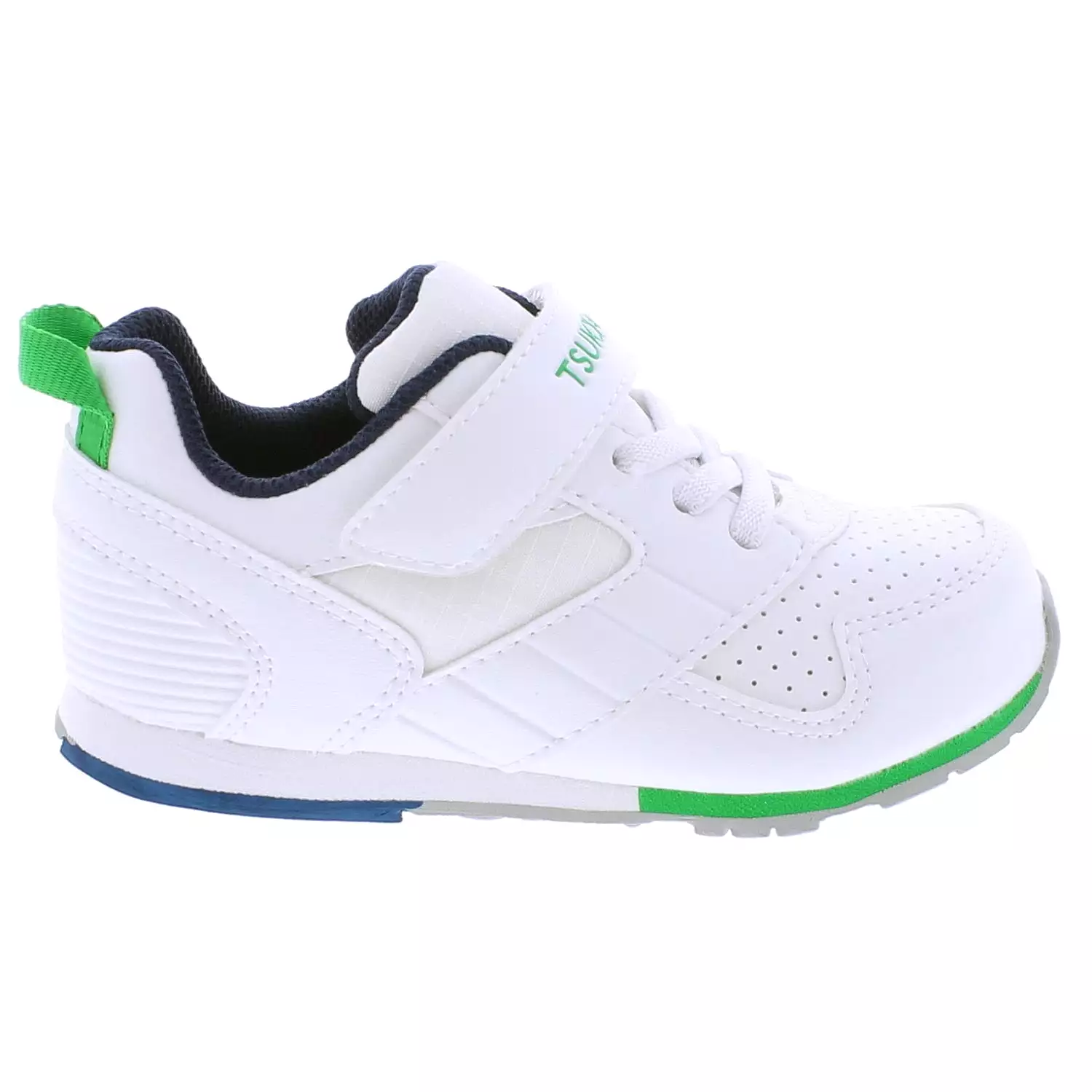 Racer Kid's White Green Athletic Sneaker