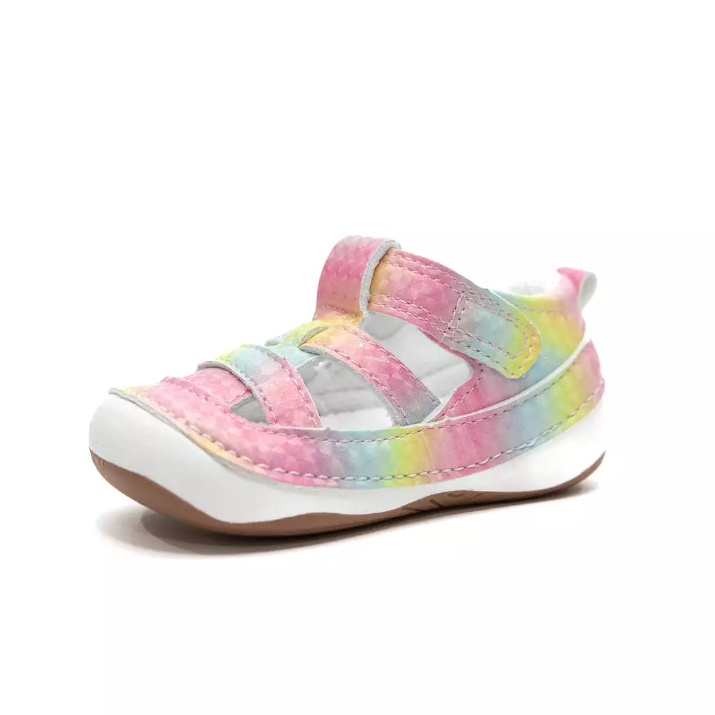 Rainbow sandals for baby and toddler girls: AVA