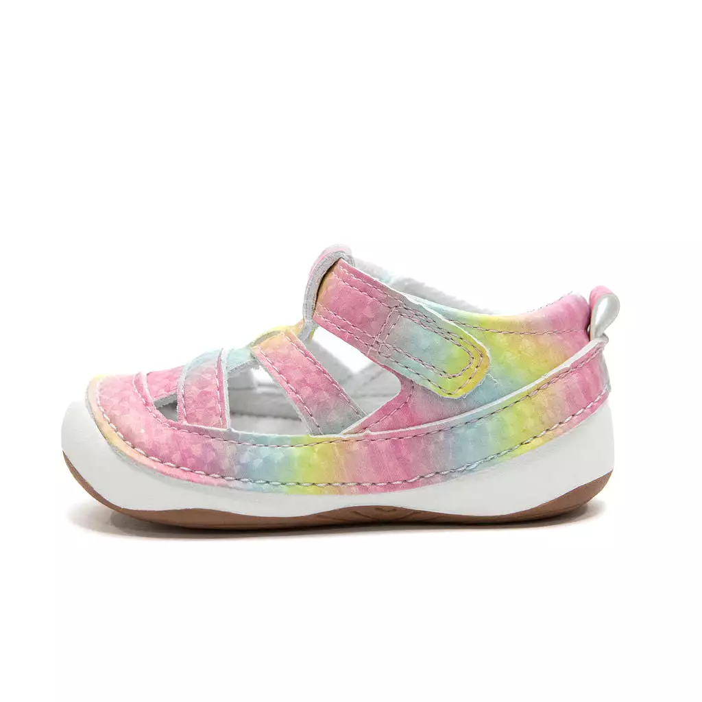 Rainbow sandals for baby and toddler girls: AVA