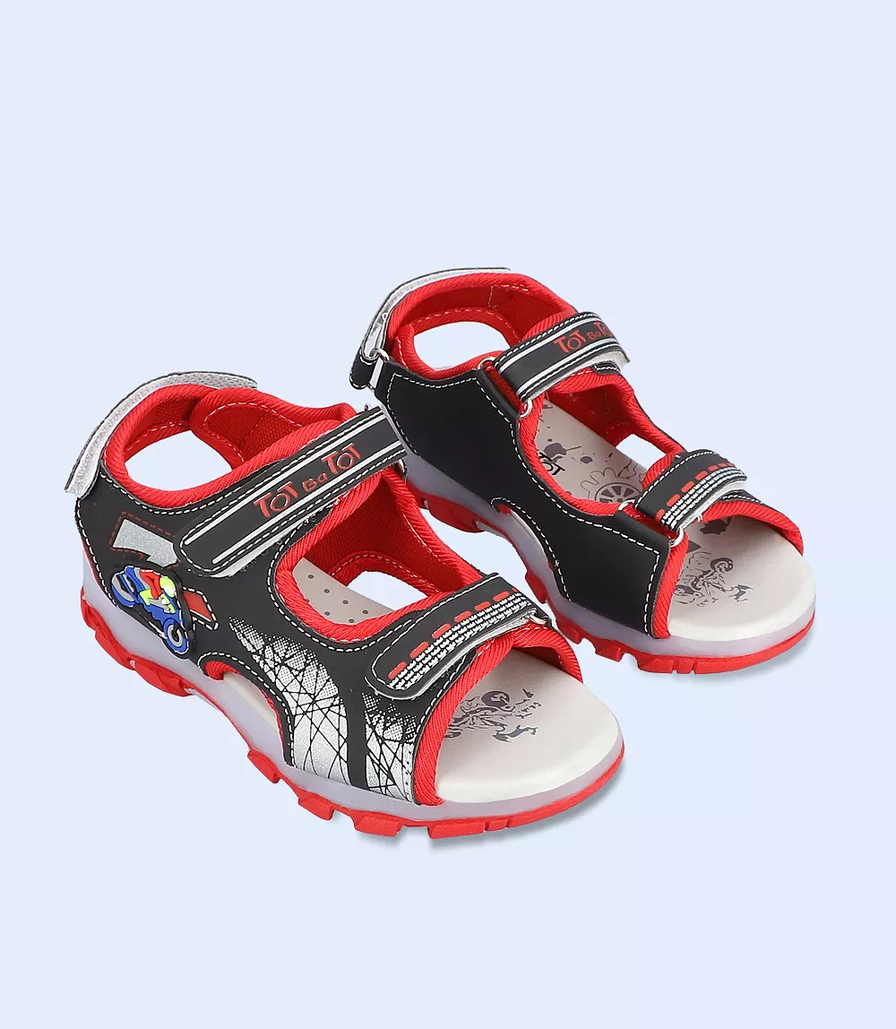 red boys sandal