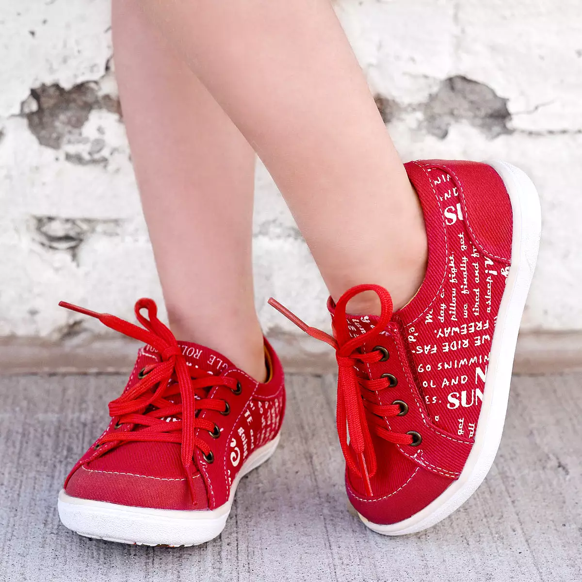 Red Eco Sneaker by REEVE