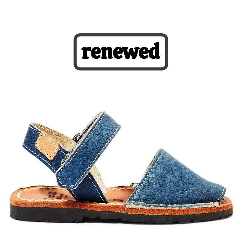 Renewed Leather Open Toe Menorcan Sandal - Iker 1002 (Unisex)