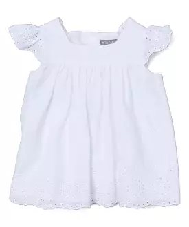 Results: Eyelet tunic - white color