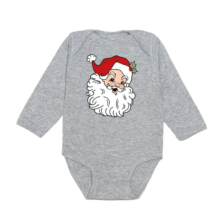 Retro Santa Long Sleeve Bodysuit - Sweet Wink