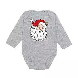 Retro Santa Long Sleeve Bodysuit - Sweet Wink