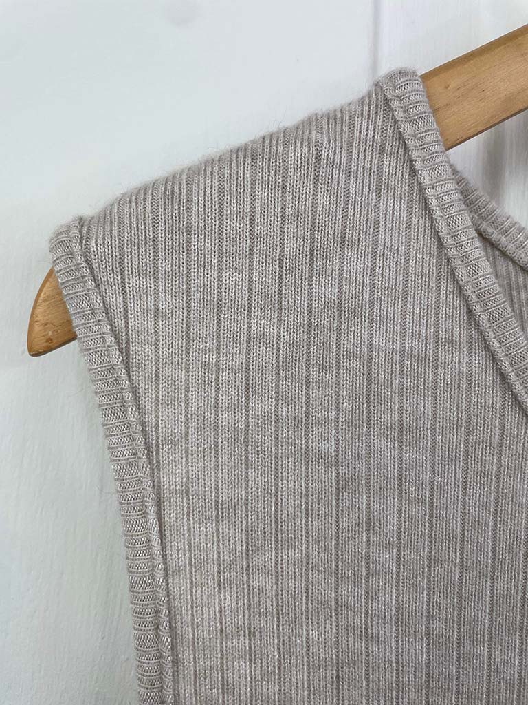 Ribbed Knit Tunic - Stone