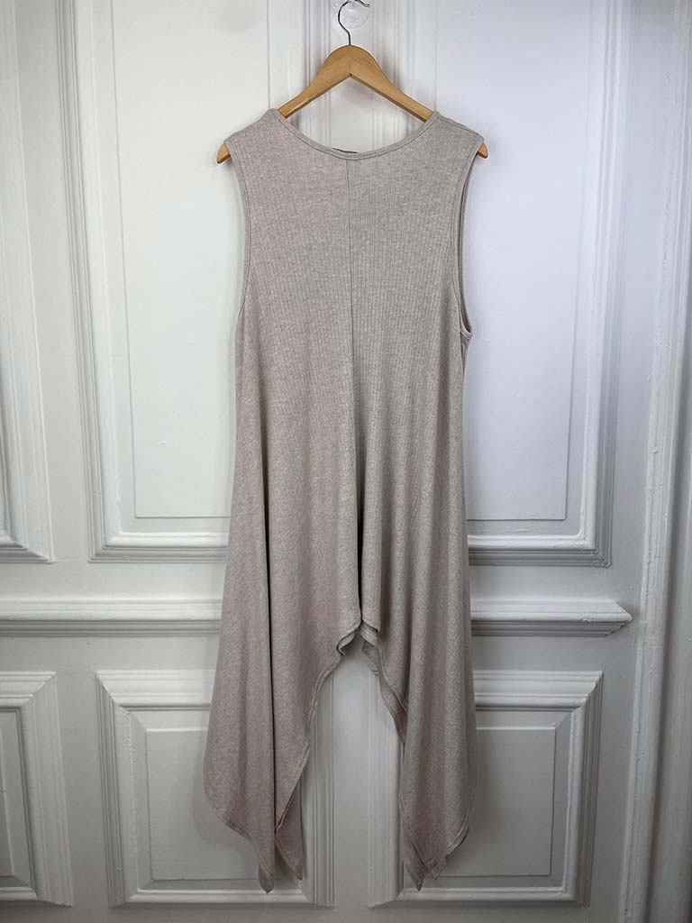 Ribbed Knit Tunic - Stone