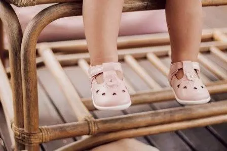 ROSIE light pink baby girls Mary Jane shoes