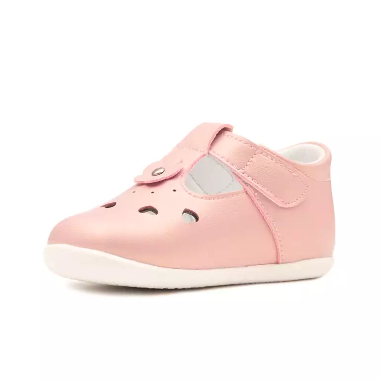 ROSIE light pink baby girls Mary Jane shoes