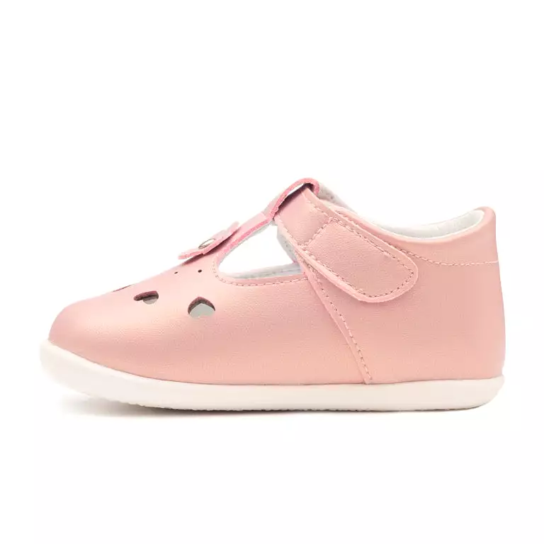 ROSIE light pink baby girls Mary Jane shoes