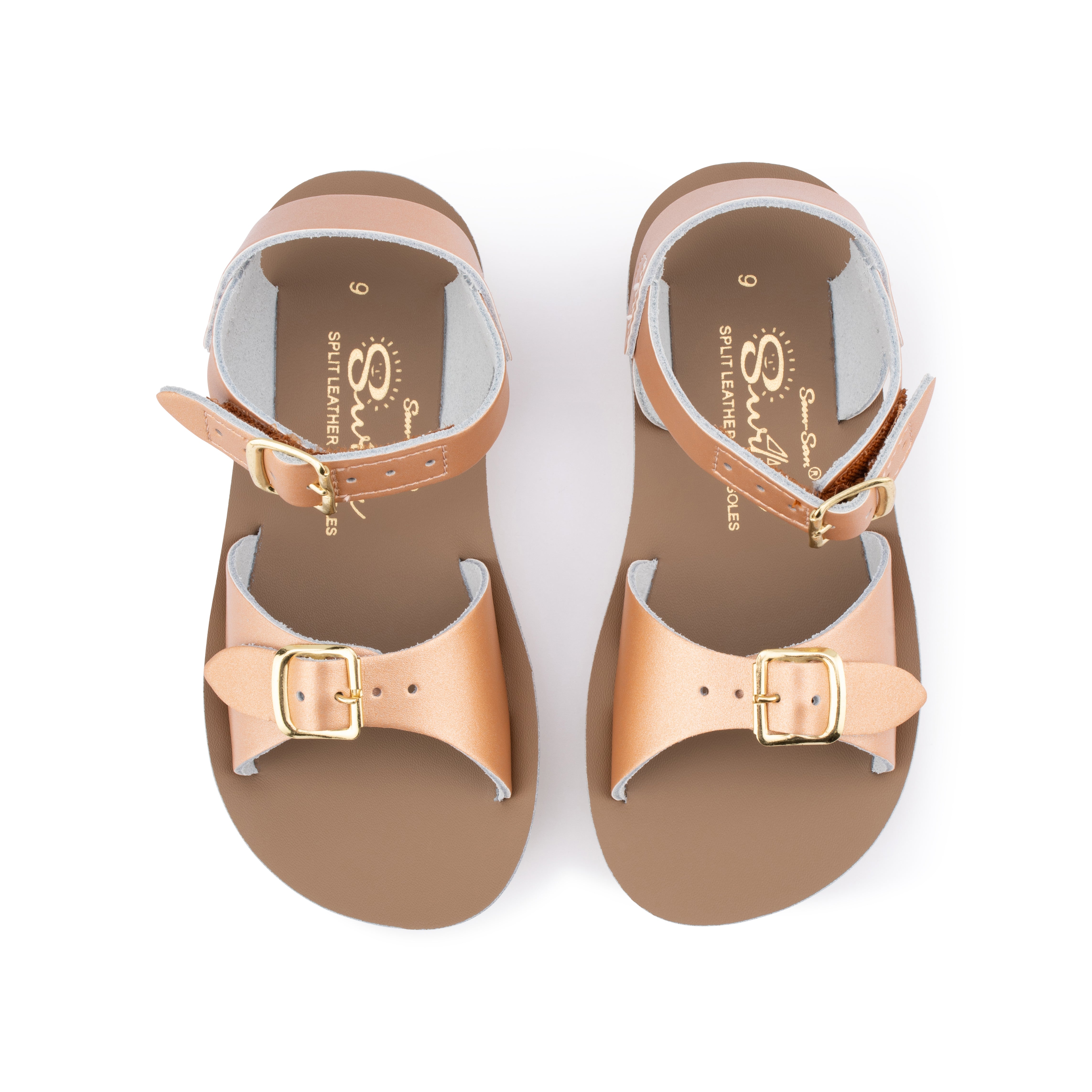 Salt Water Sandals Sun-San Surfer Hook & Loop Rose Gold - Best Price