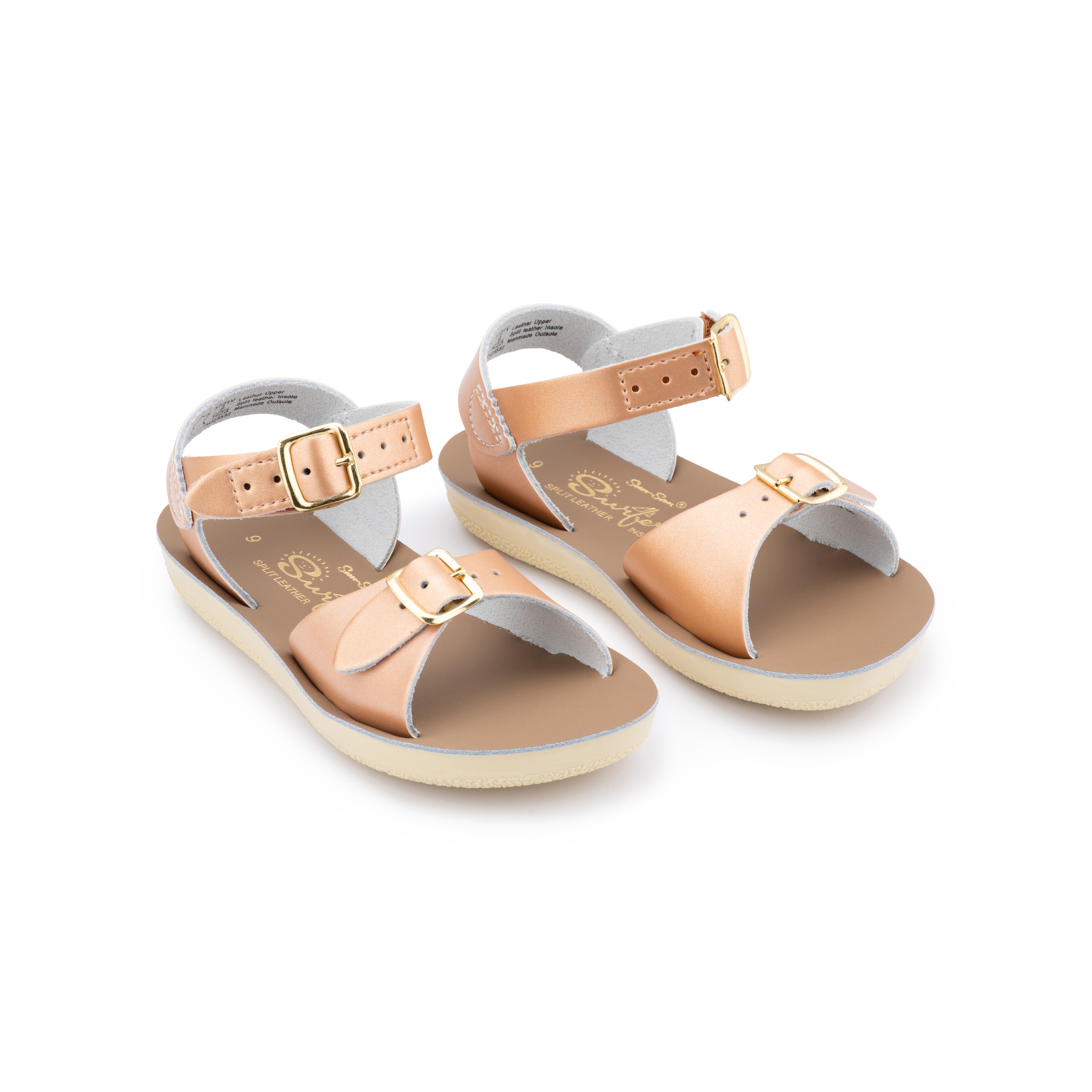 Salt Water Sandals Sun-San Surfer Hook & Loop Rose Gold - Best Price