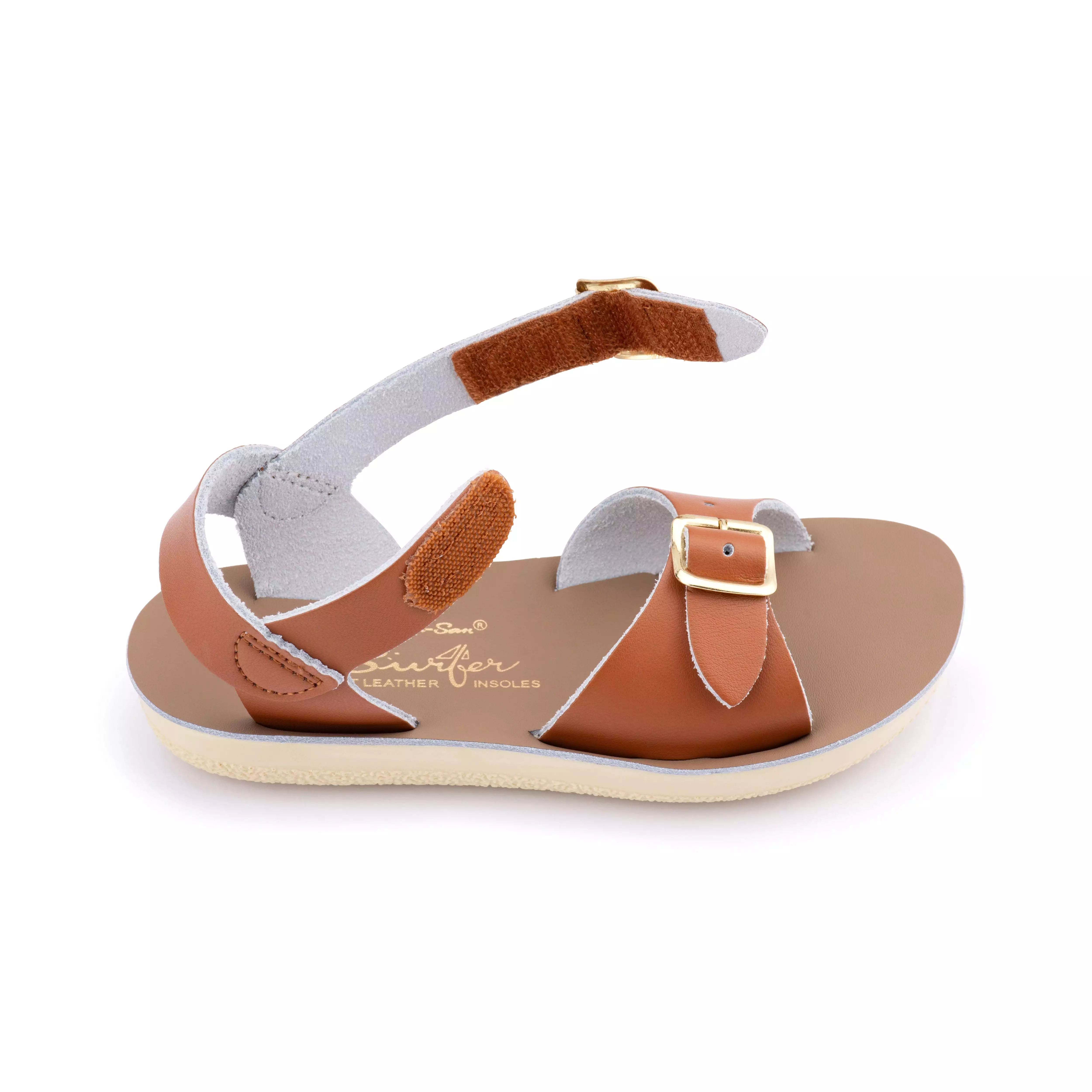 Salt Water Sandals Sun-San Surfer Tan Hook & Loop