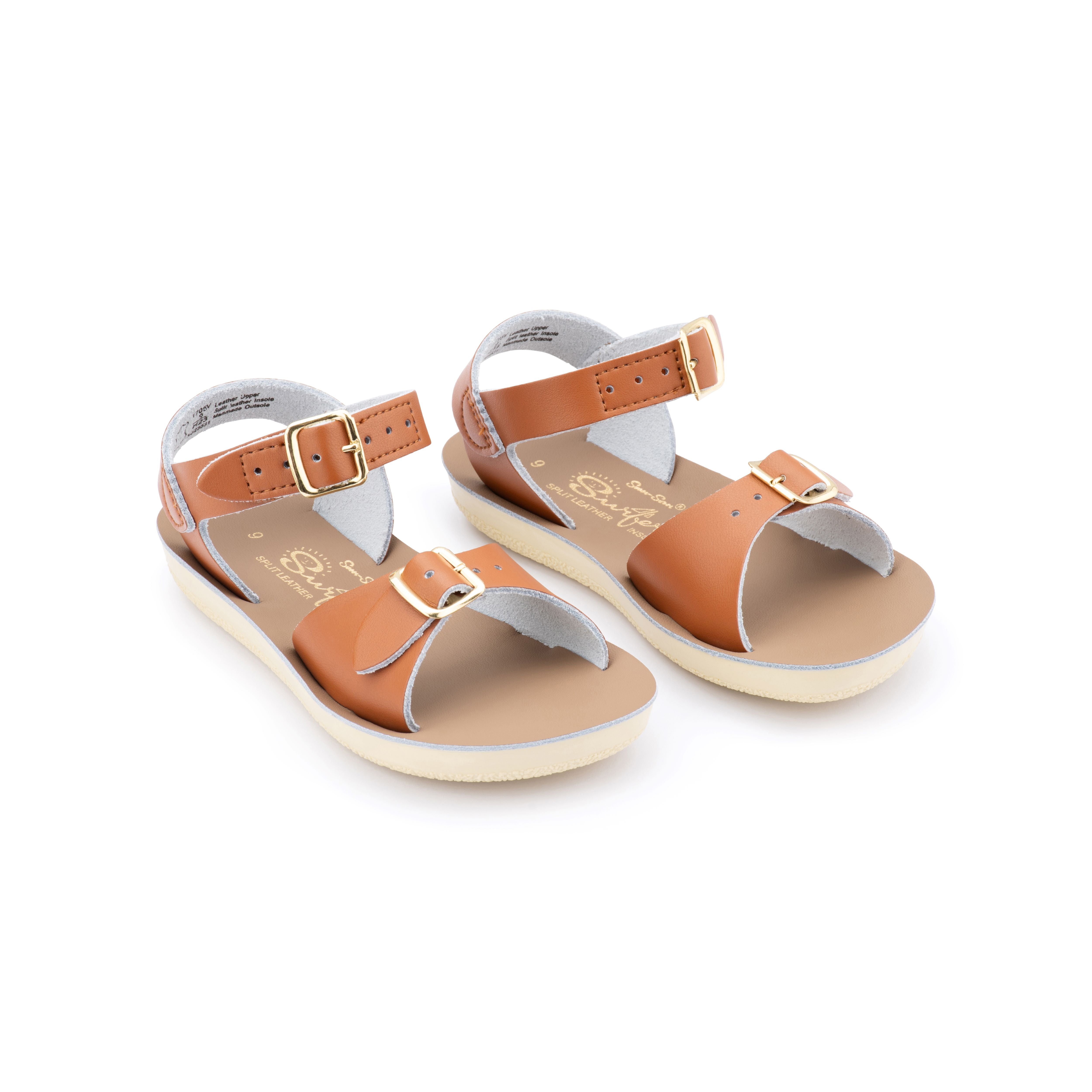 Salt Water Sandals Sun-San Surfer Tan Sandals