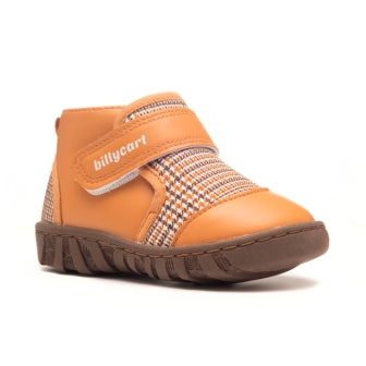 SANDY tan plaid baby toddler boots