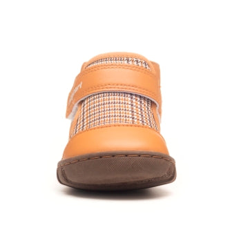 SANDY tan plaid baby toddler boots