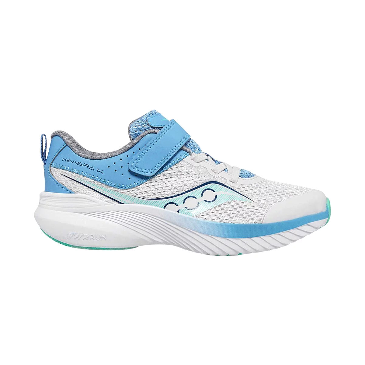 Saucony Kinvara 14 A/C Grey/Blue Girls Running Shoe