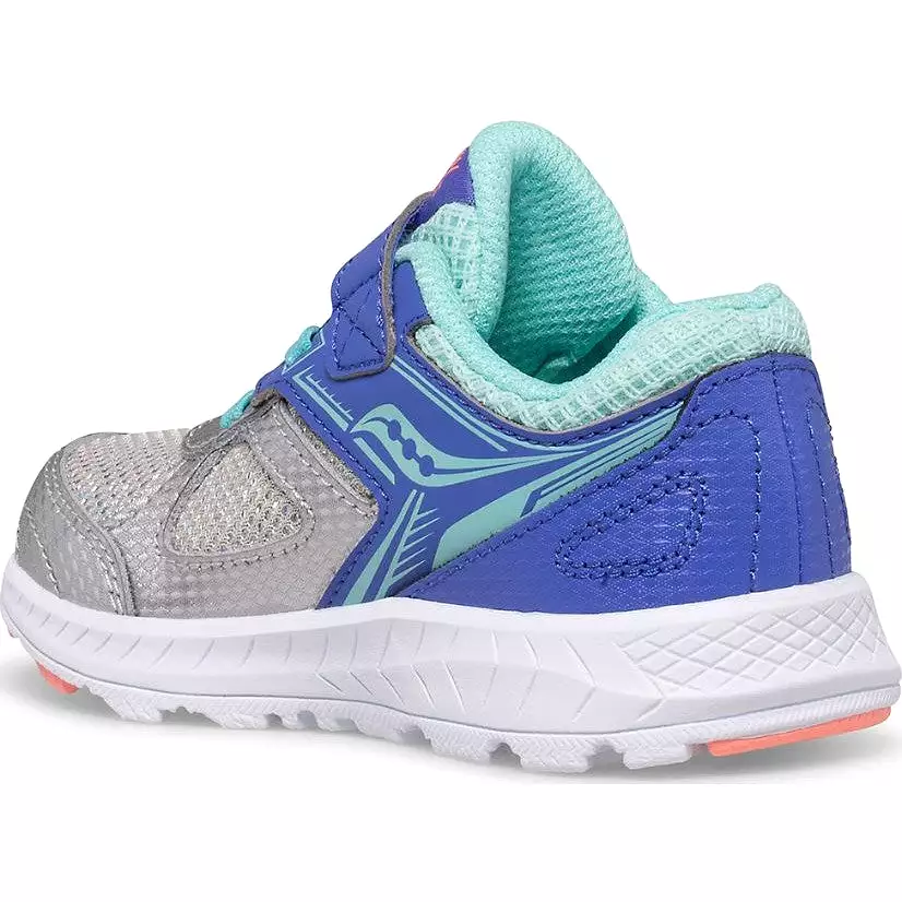 Saucony Toddler Sneaker - Silver Periwinkle Turquoise Cohesion 14 A/C - Result