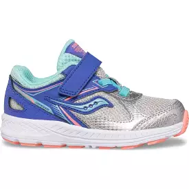 Saucony Toddler Sneaker - Silver Periwinkle Turquoise Cohesion 14 A/C - Result