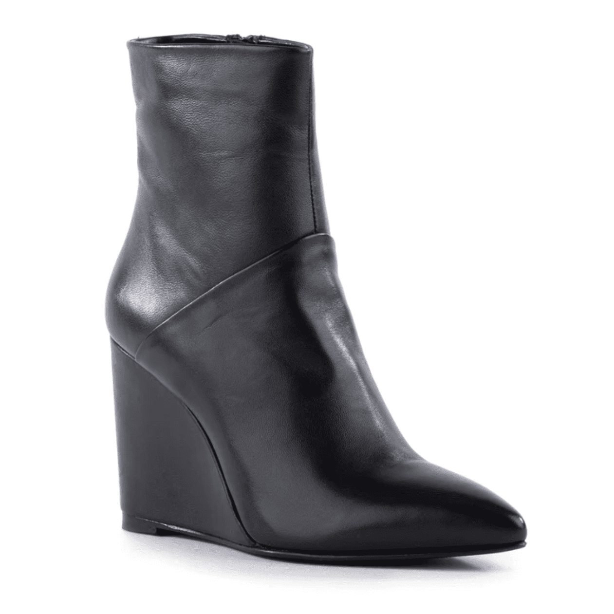 Seychelles Black Wedge Pointed Booties - Only Girl Option