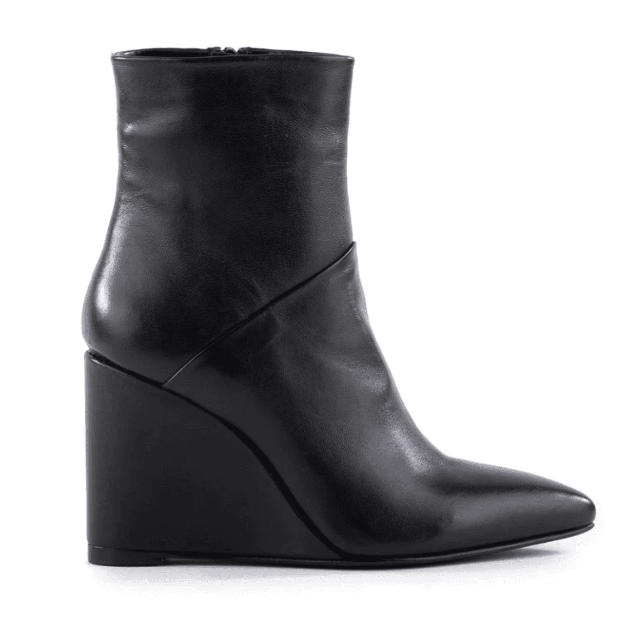 Seychelles Black Wedge Pointed Booties