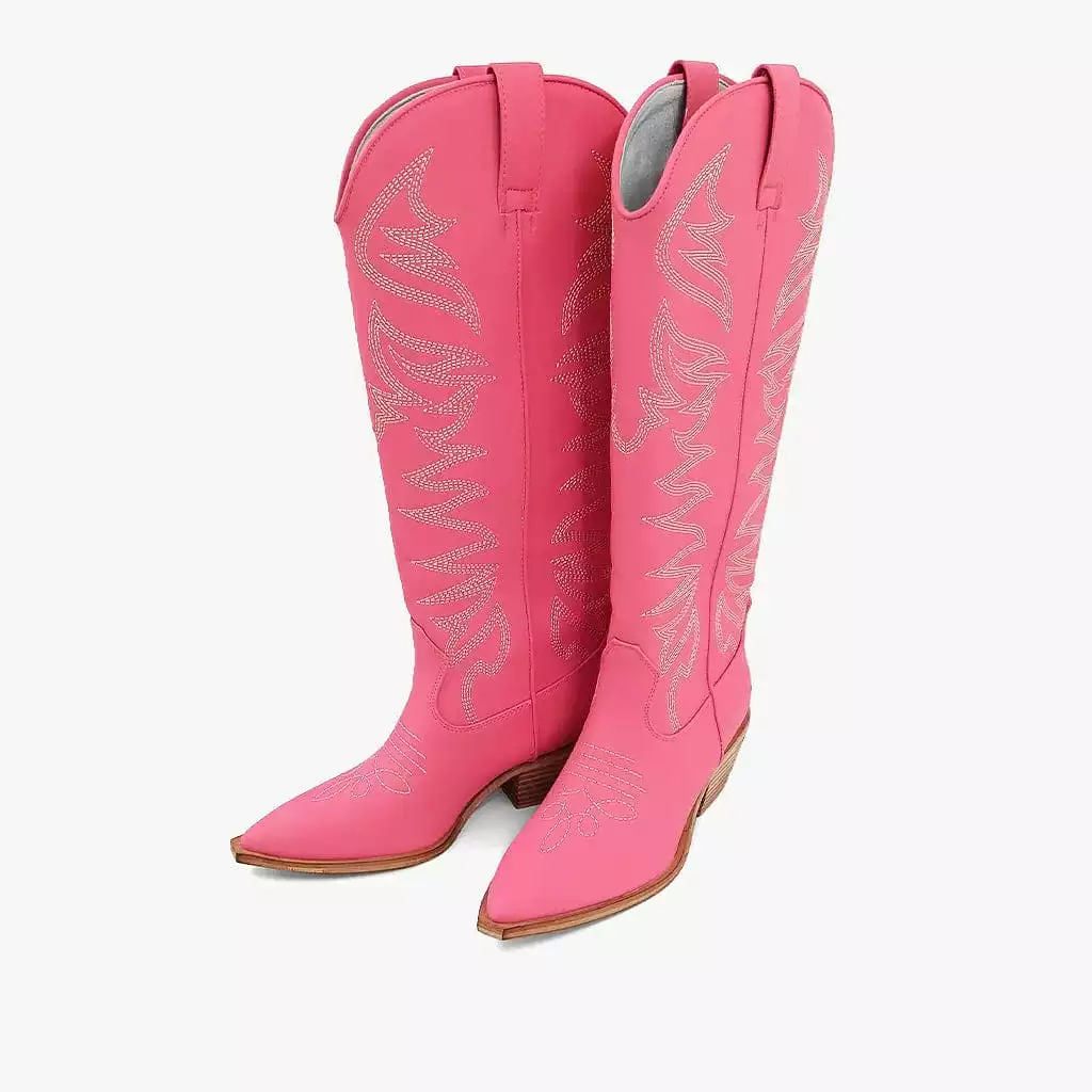 Shu Shop Zerena Coral Cowgirl Boots - Best Deals Online