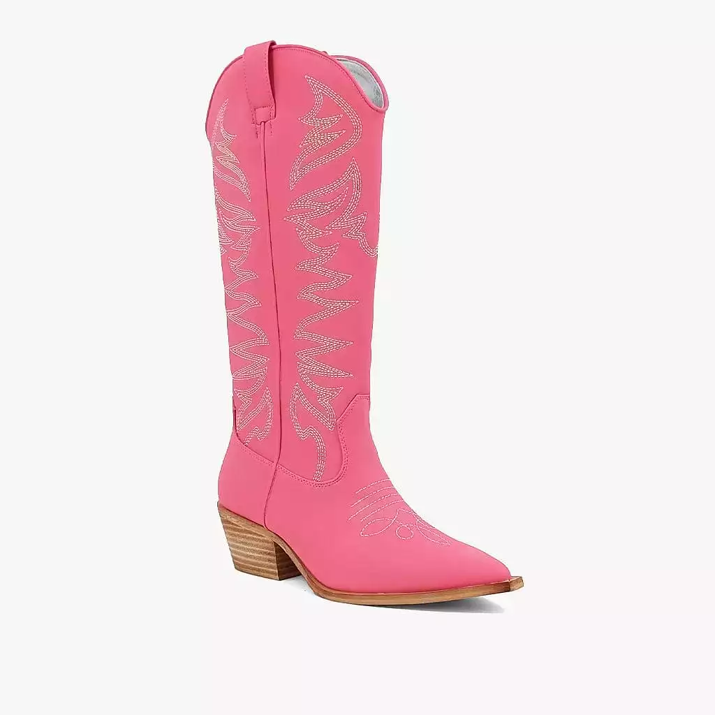 Shu Shop Zerena Coral Cowgirl Boots - Best Deals Online