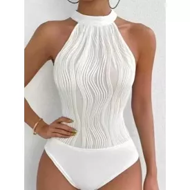 Sleeveless Turtleneck Bodysuit.