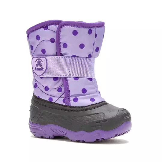 Snowbug6 Toddler Snow Boot - Purple Dots.