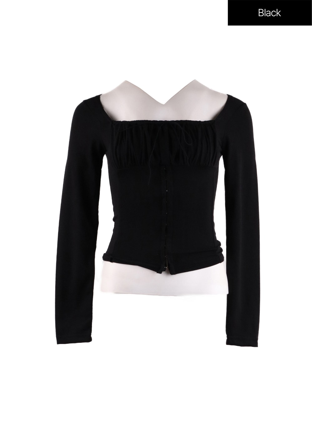 Solid Rib Corset Top + IF408