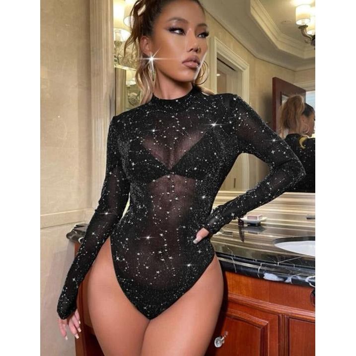 Sparkling Bodysuit designed to turn heads.