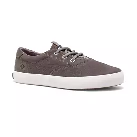 Spinnaker Grey Leather Kid's Sneaker - Washable