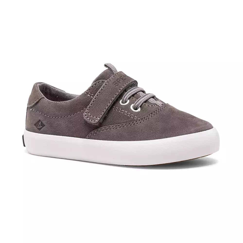 Spinnaker Kids Grey Leather Washable Sneaker