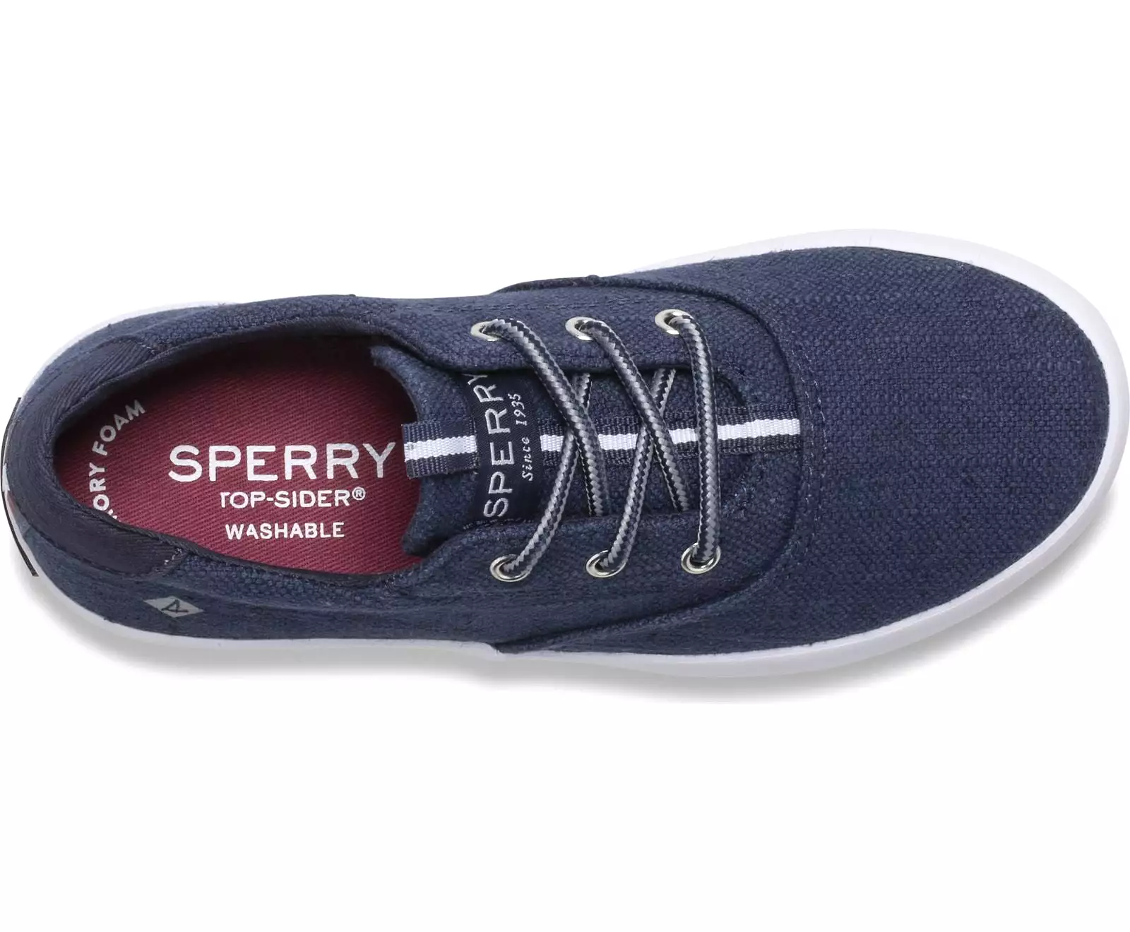 Spinnaker Kids Washable Navy Canvas Sneaker