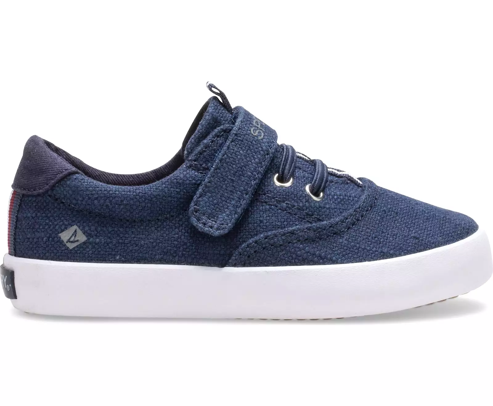 Spinnaker Navy Canvas Washable Sneaker, Kids Size