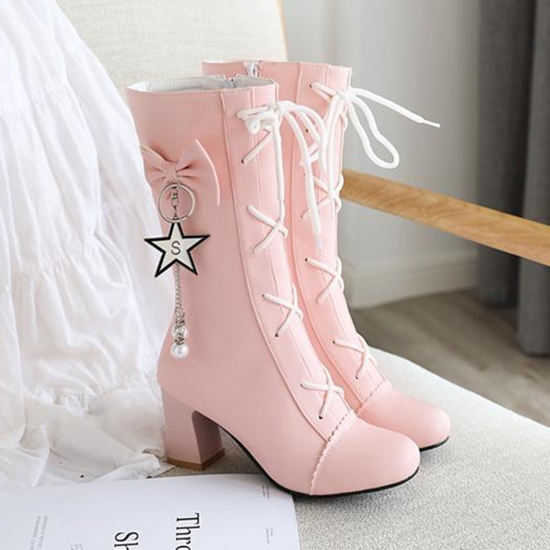 Star High Heel Boots AD12547