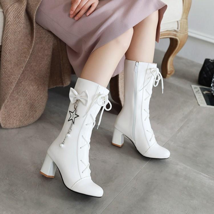 Star High Heel Boots AD12547