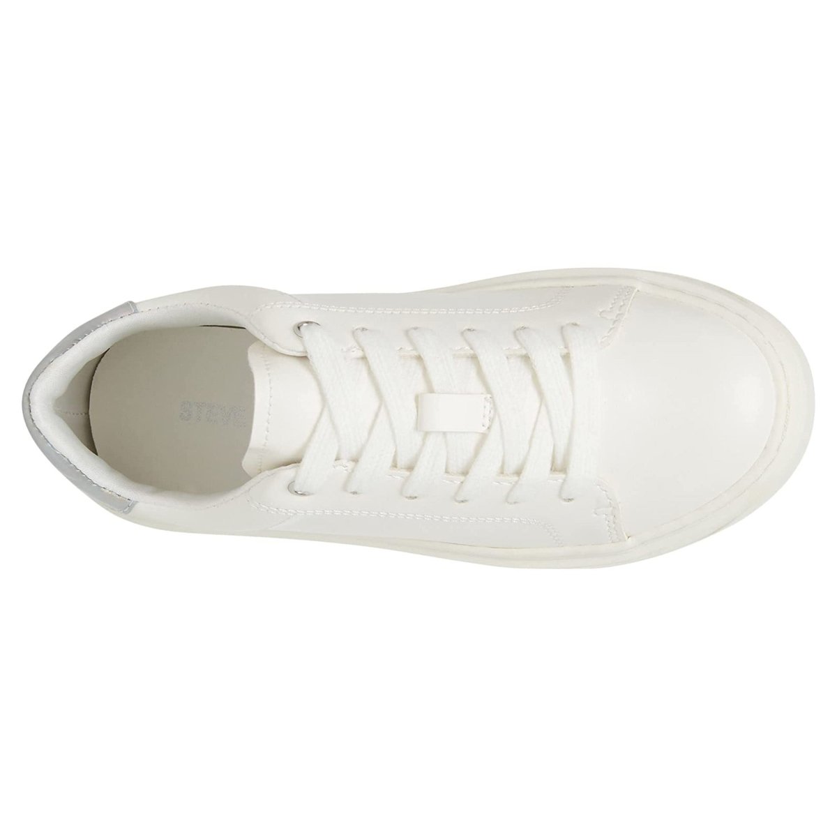 Steve Madden Girl Charly Platform White Sneaker.