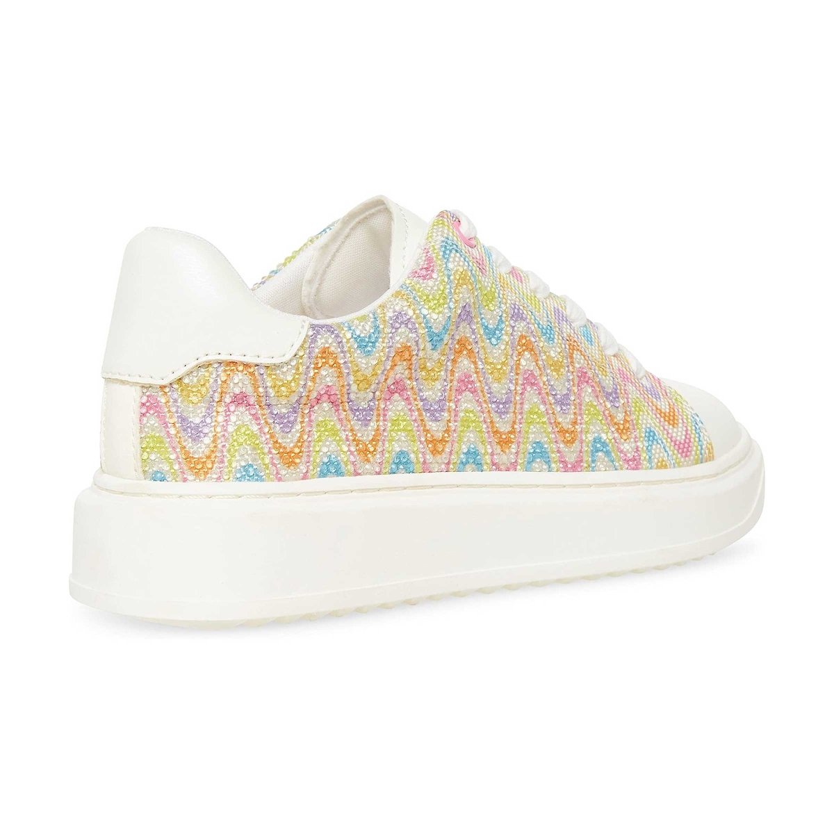 Steve Madden Girl's Charly White/Multi Woven - Google SEO result