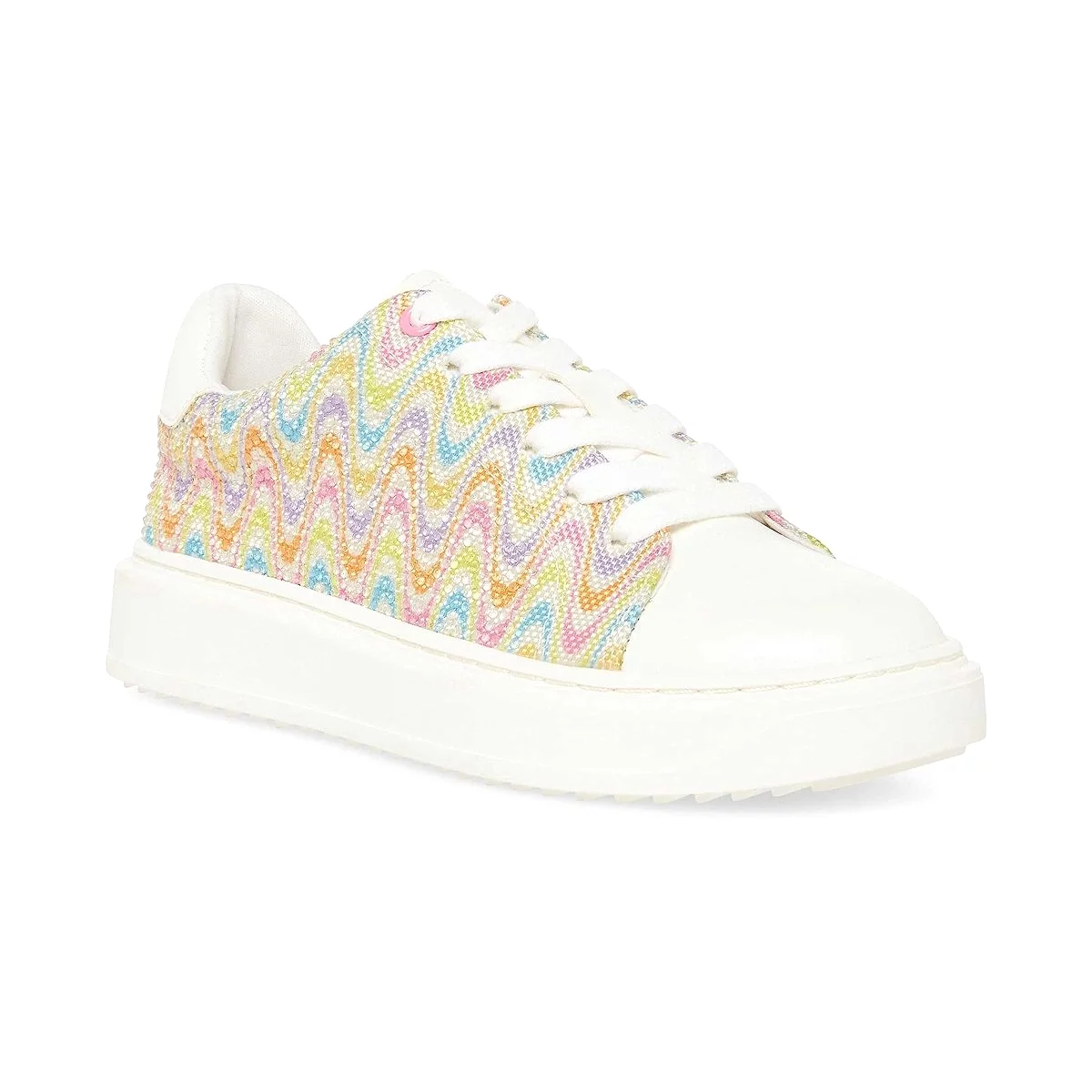 Steve Madden Girl's Charly Woven White/Multi - Buy now