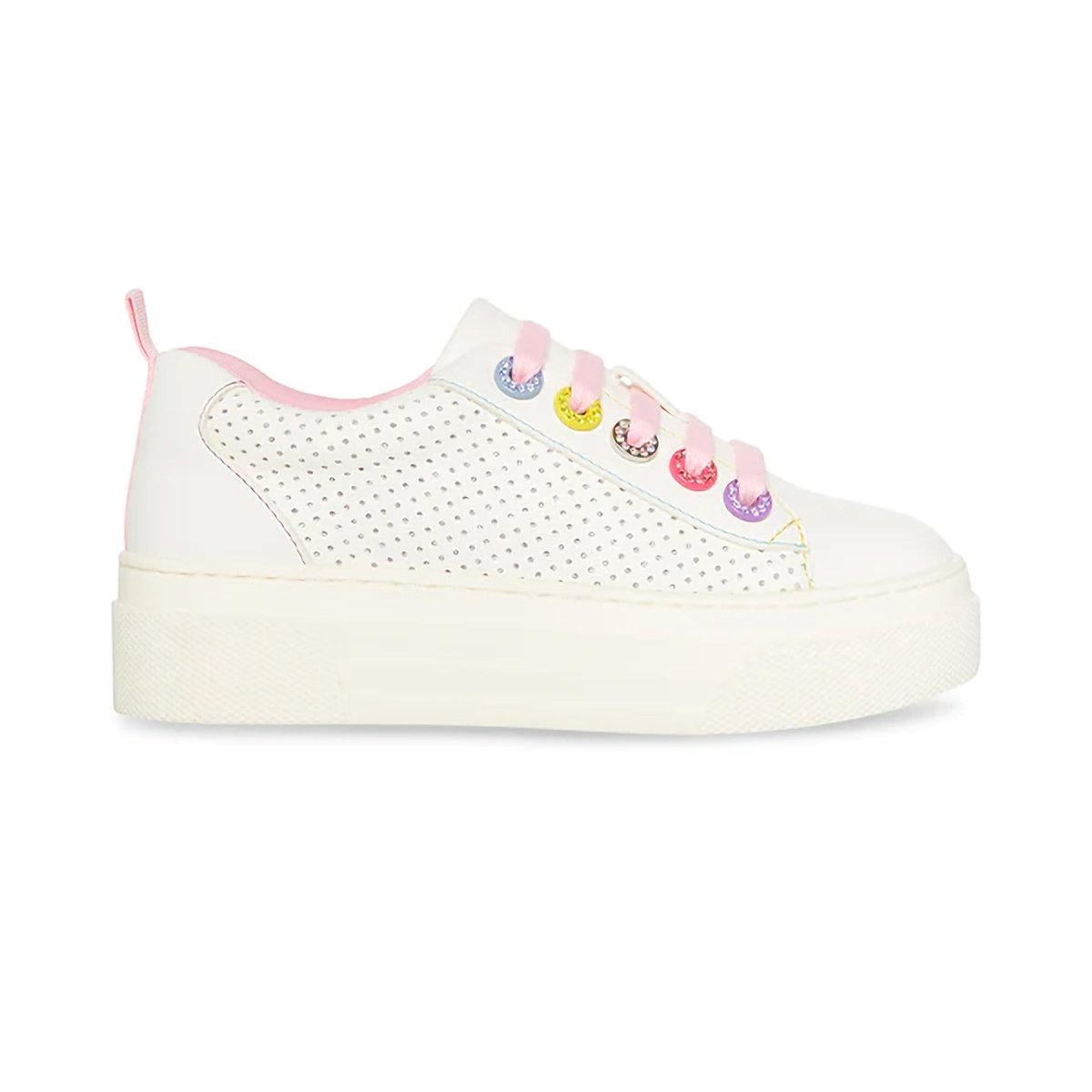 Steve Madden Girls JQueen White Multi - Buy Now