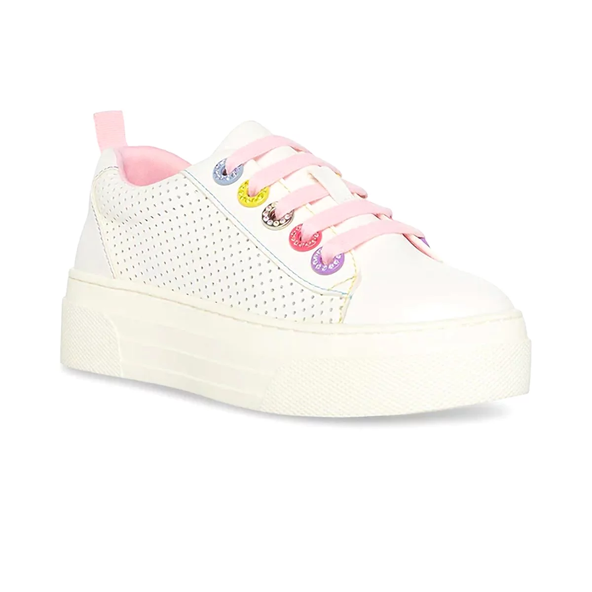 Steve Madden Girls White Multi Shoes