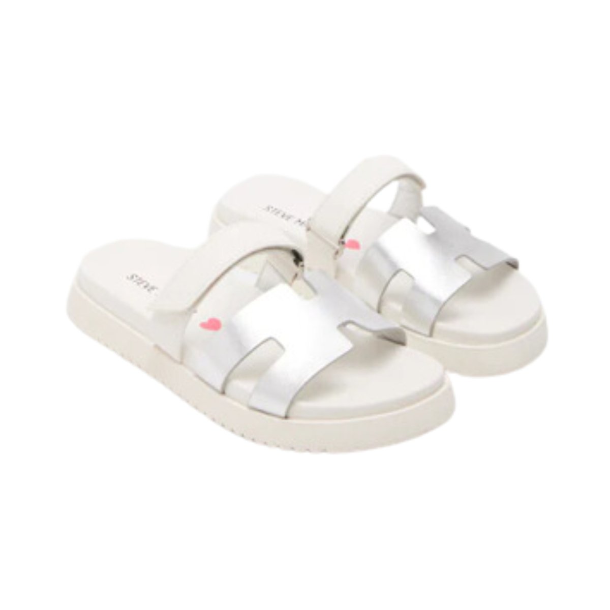 Steve Madden Girls White Multi Shoes